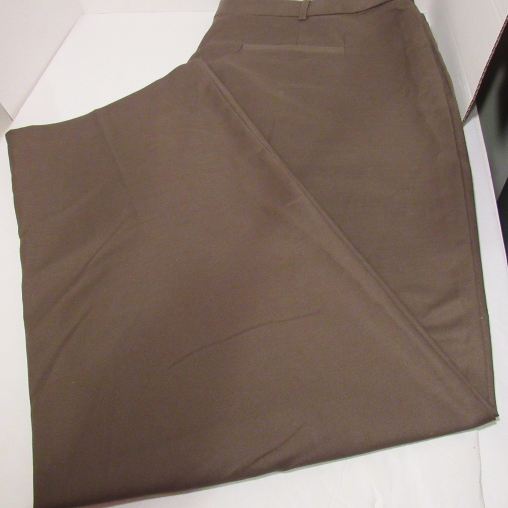 Dress Barn Womens Brown Dress Pants, Flare Leg, Career Trousers, Sz:18 RN:19747